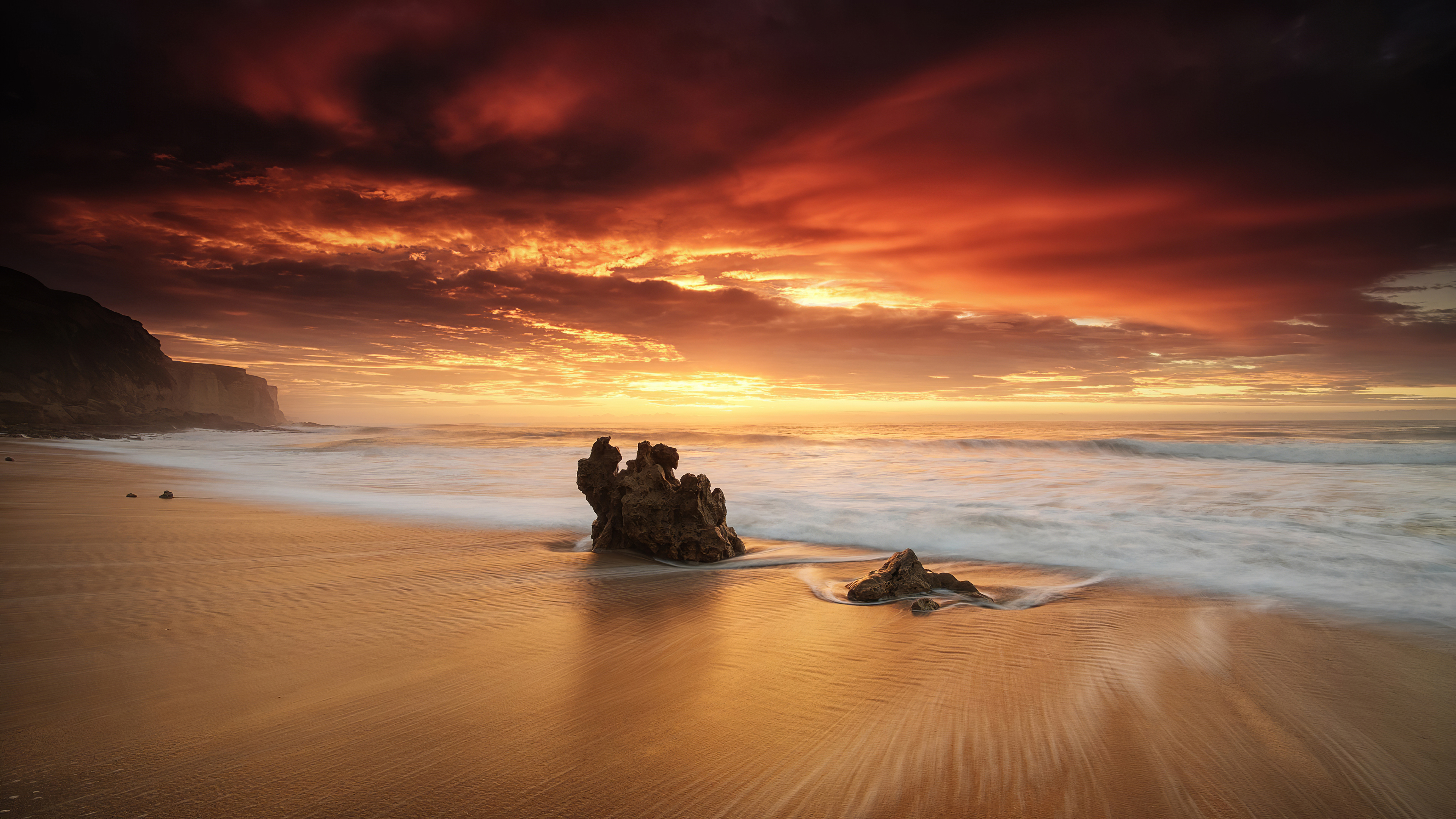 Long Exposure Beach Waves - Imagens Praia Hd - HD Wallpaper 