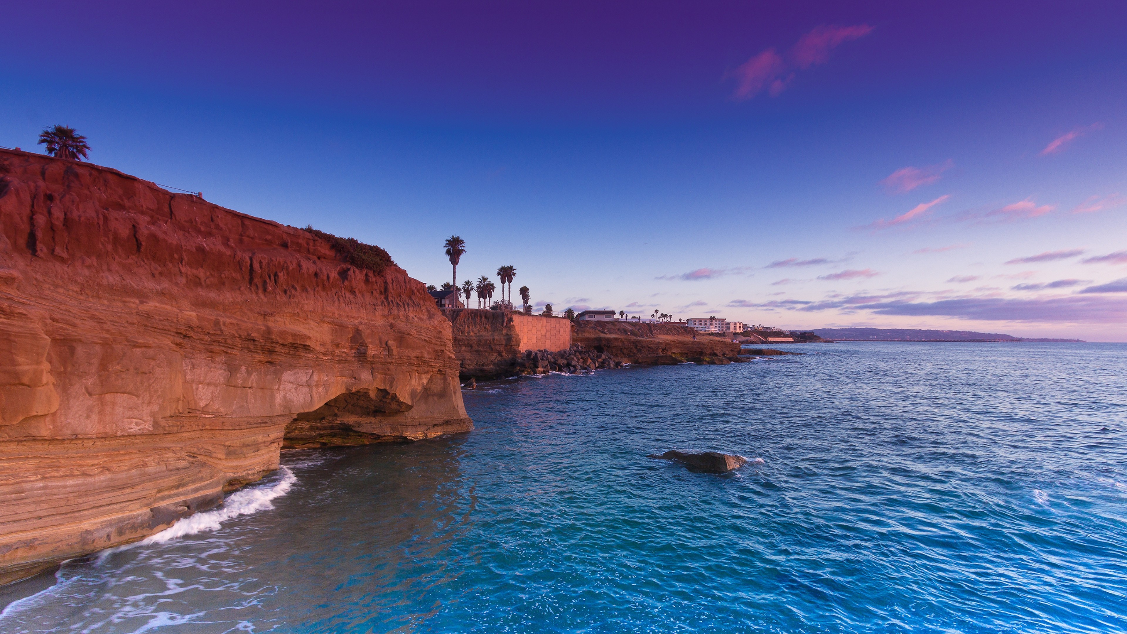 Sea Rocks Beach Summer - Sunset Cliffs 4k - HD Wallpaper 