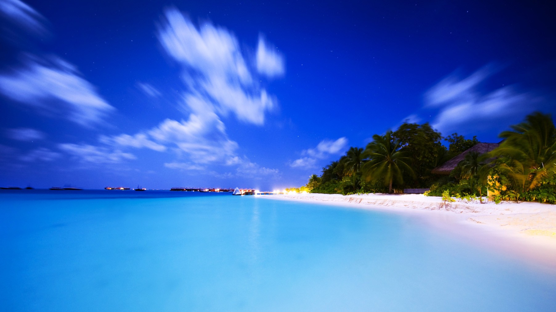 Beautiful Beach Sea Wallpaper Hd - HD Wallpaper 