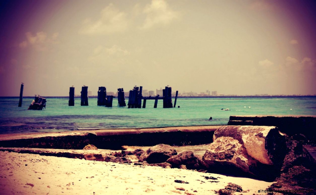 Attractive Vintage Beach Landscape Photography Tumblr - Beach Wallpaper Retro - HD Wallpaper 