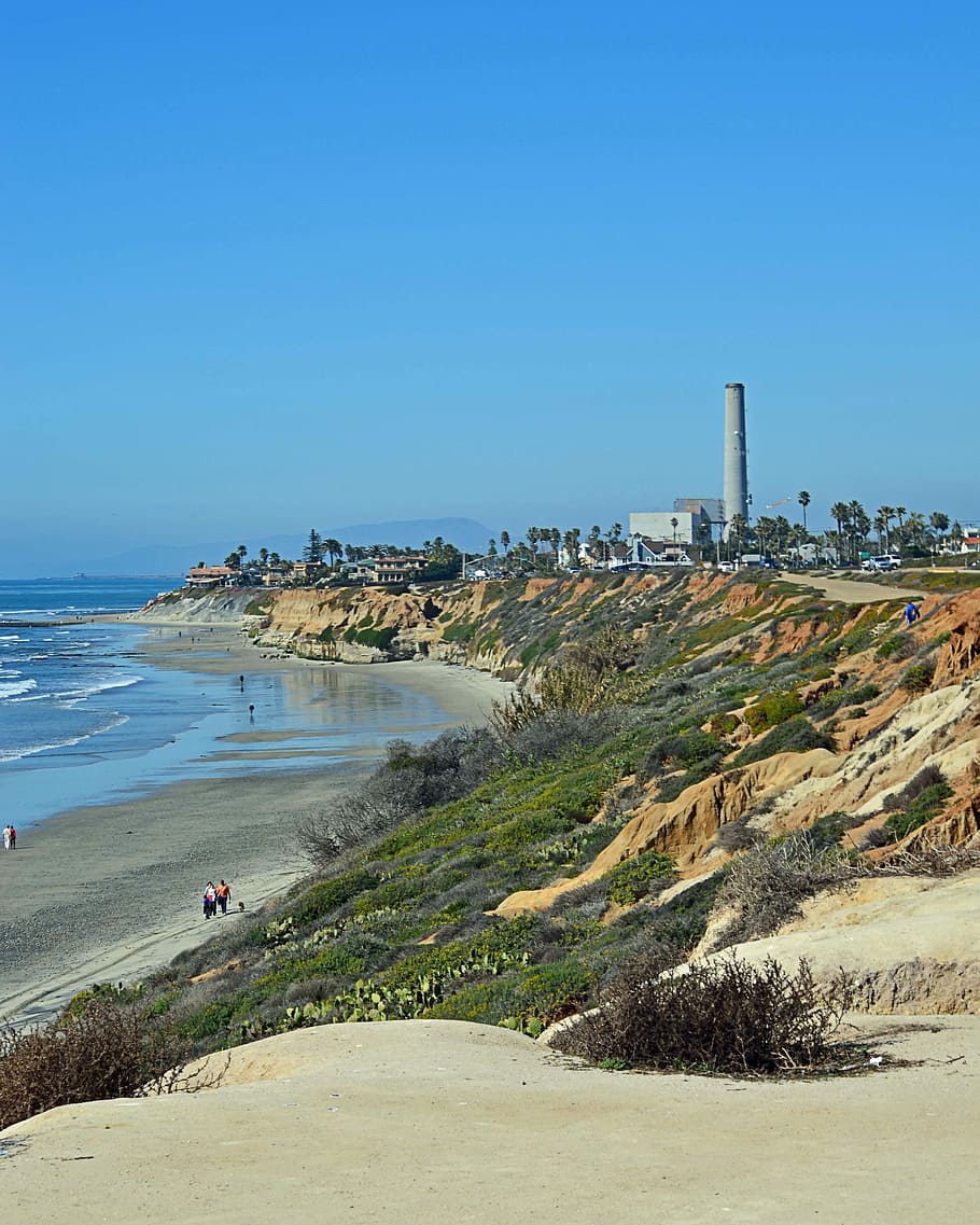 Carlsbad, California, Beach, Sand, Coast, Pacific, - Carlsbad Ca Coast - HD Wallpaper 
