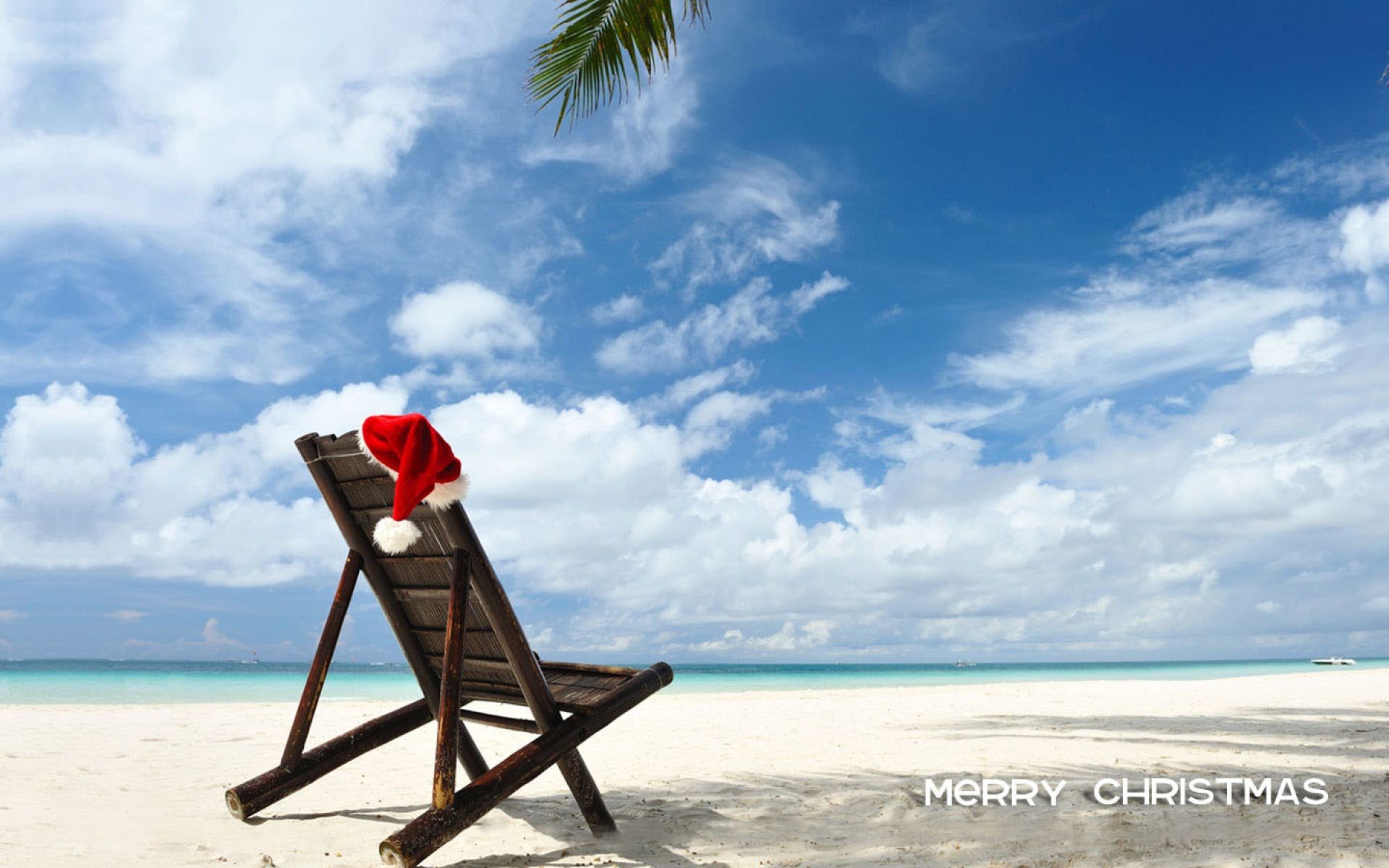 1920x1200, Merry Christmas At Beach - Christmas In July Background - HD Wallpaper 