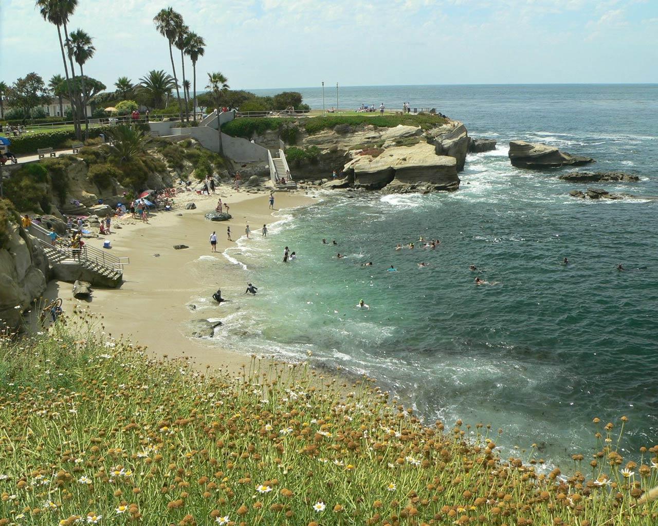 La Jolla Cove, California Wallpaper - Jolla Cove - HD Wallpaper 