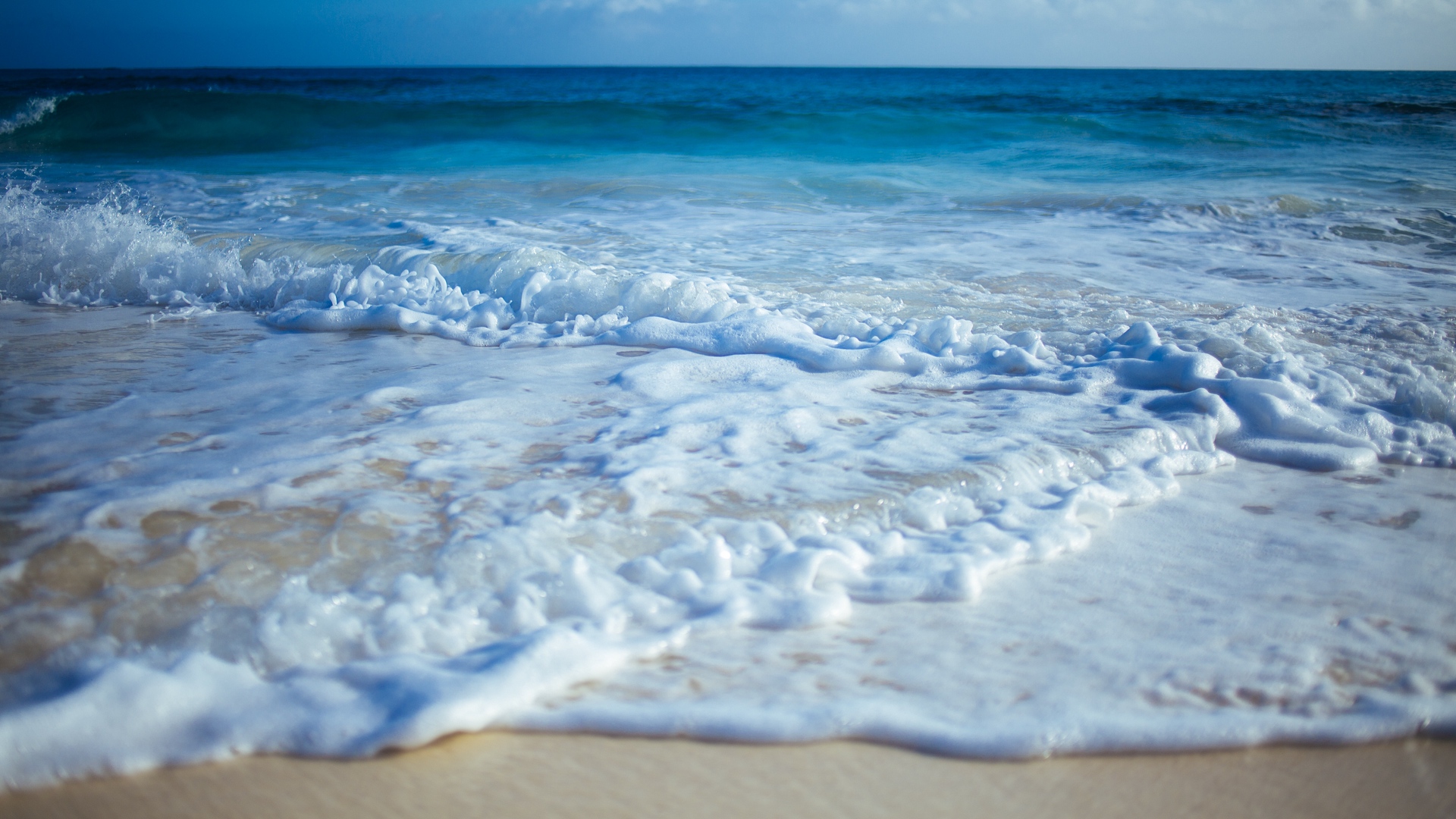 Wallpaper Beach, Sand, Waves, Surf - HD Wallpaper 