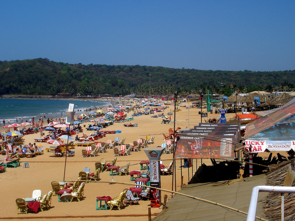 Baga Beach Image - Baga Beach In Goa - HD Wallpaper 
