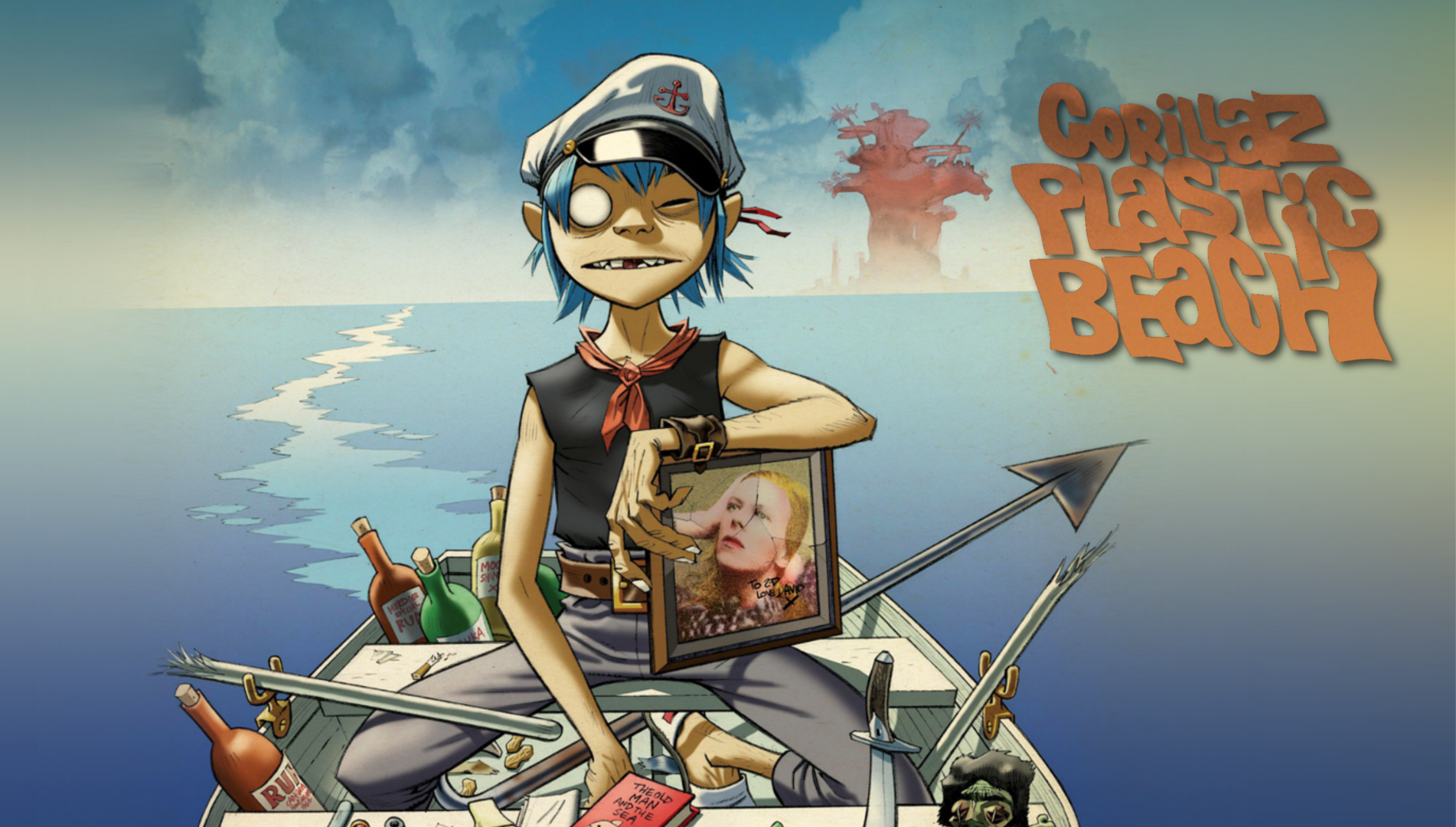 Gorillaz 2d Plastic Beach - HD Wallpaper 