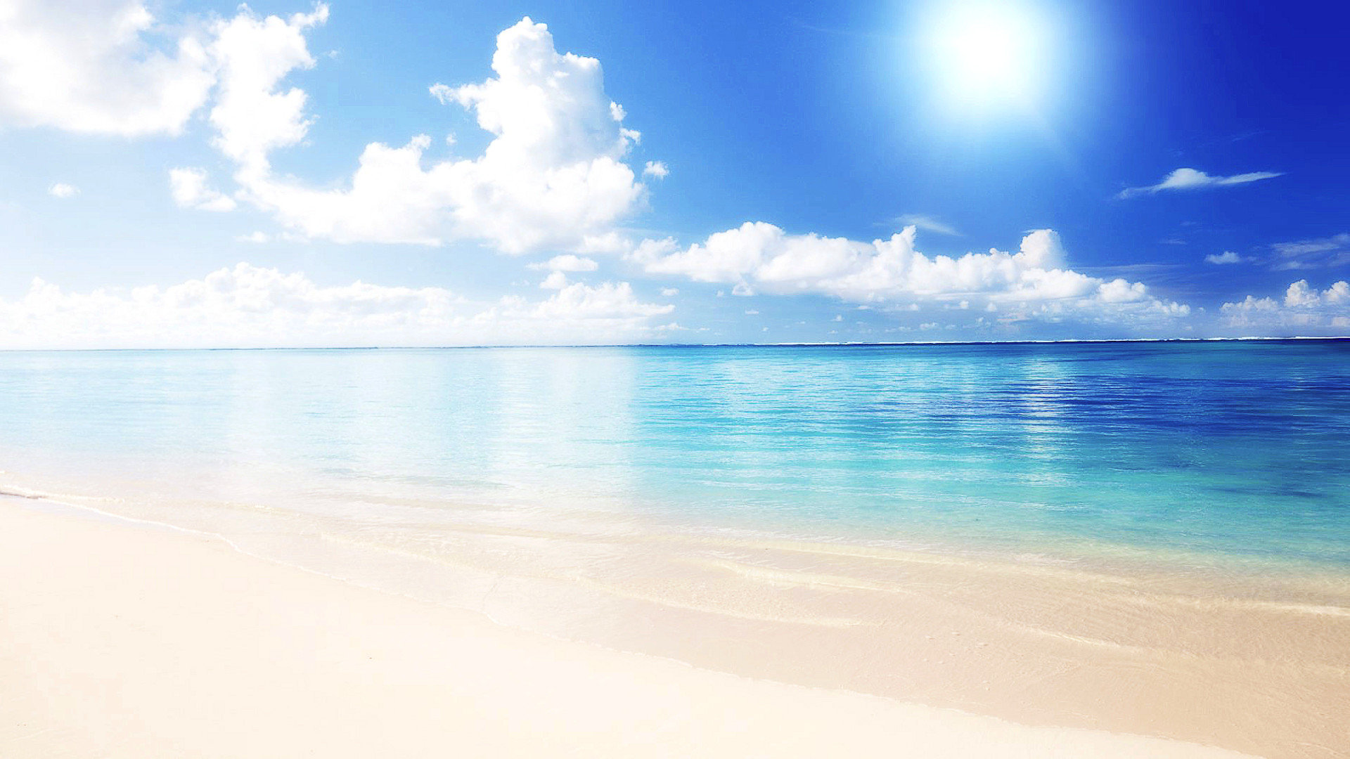 1920x1080, Sunny Beach Wallpapers Group 
 Data Id 78931 - Beach Background Hd - HD Wallpaper 