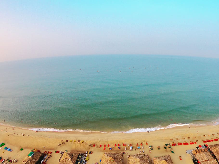 India, Bengaluru, Sai Baba Temple Rd, Goa, Gopro, Candolim - Beach Ridge - HD Wallpaper 
