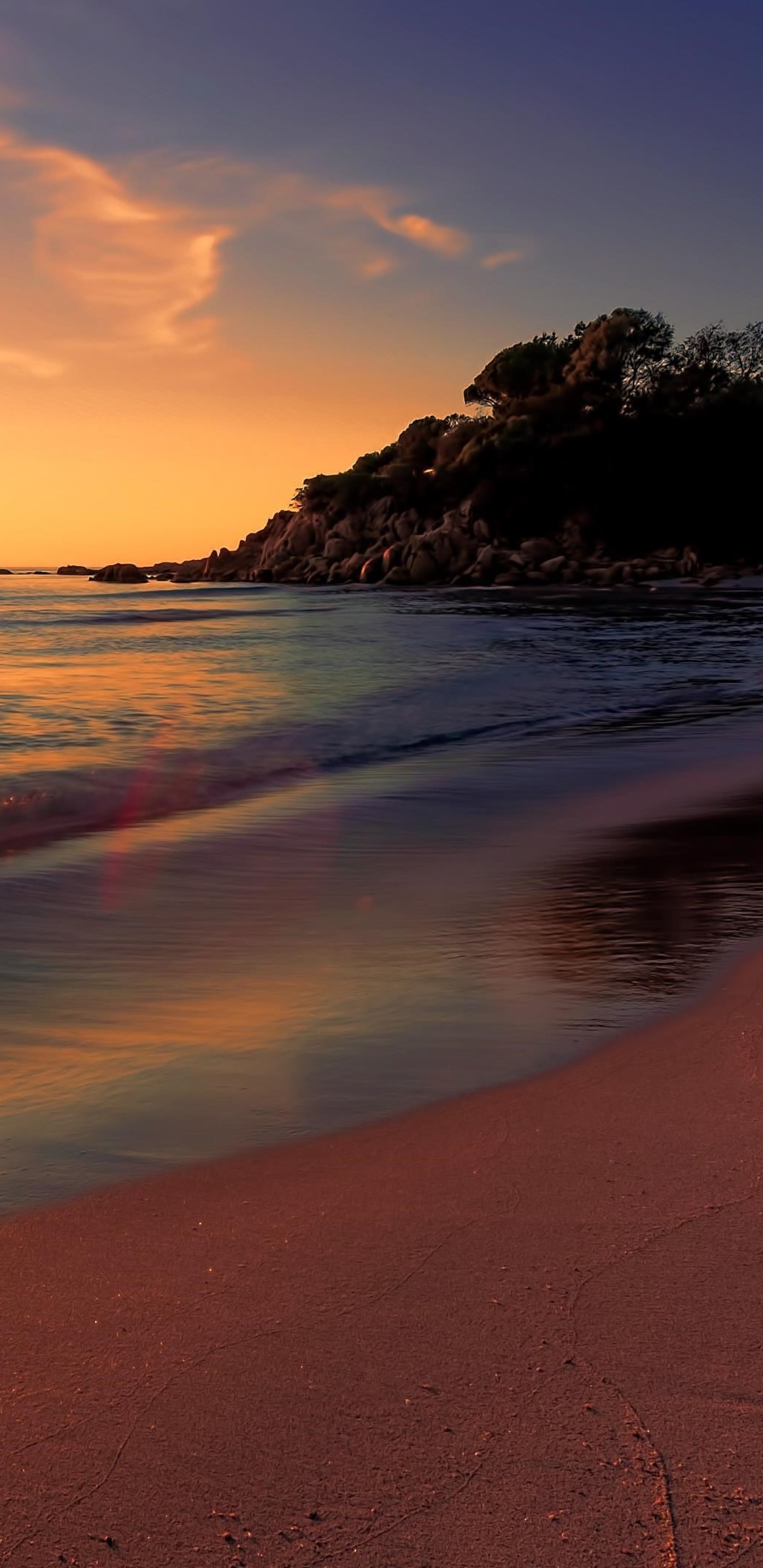 Sunset Nature Beach Background - HD Wallpaper 