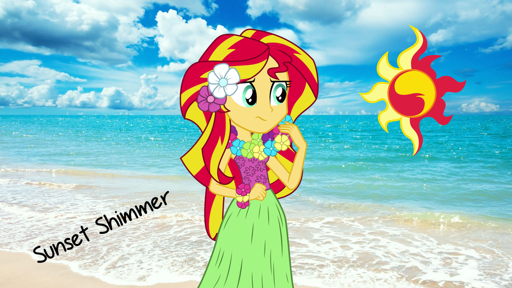 Sunset Shimmer In The Beach Wallpaper By Shahrinshuzaily1950 - Sunny Day - HD Wallpaper 