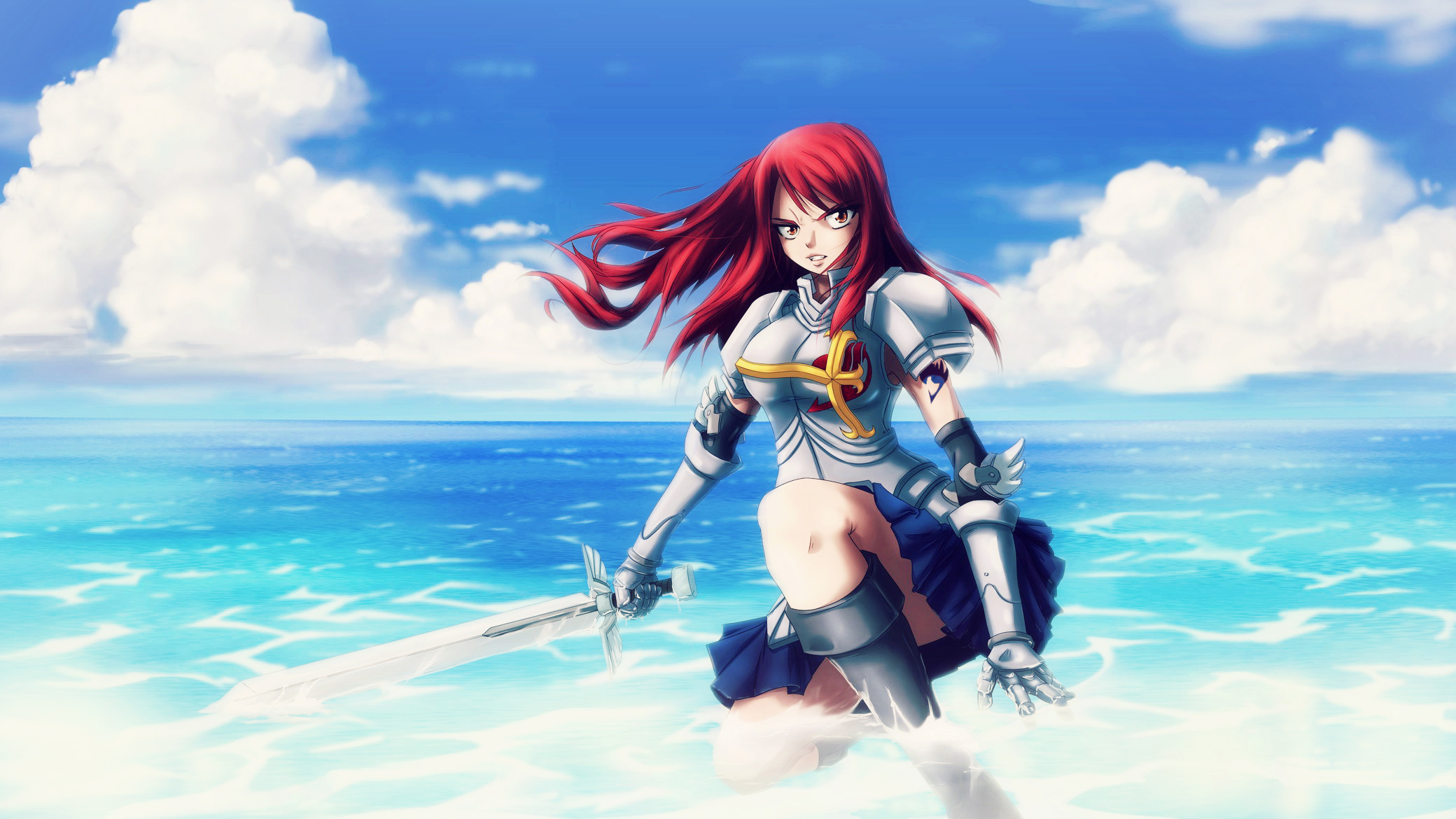 Fairy Tail Erza Background - HD Wallpaper 