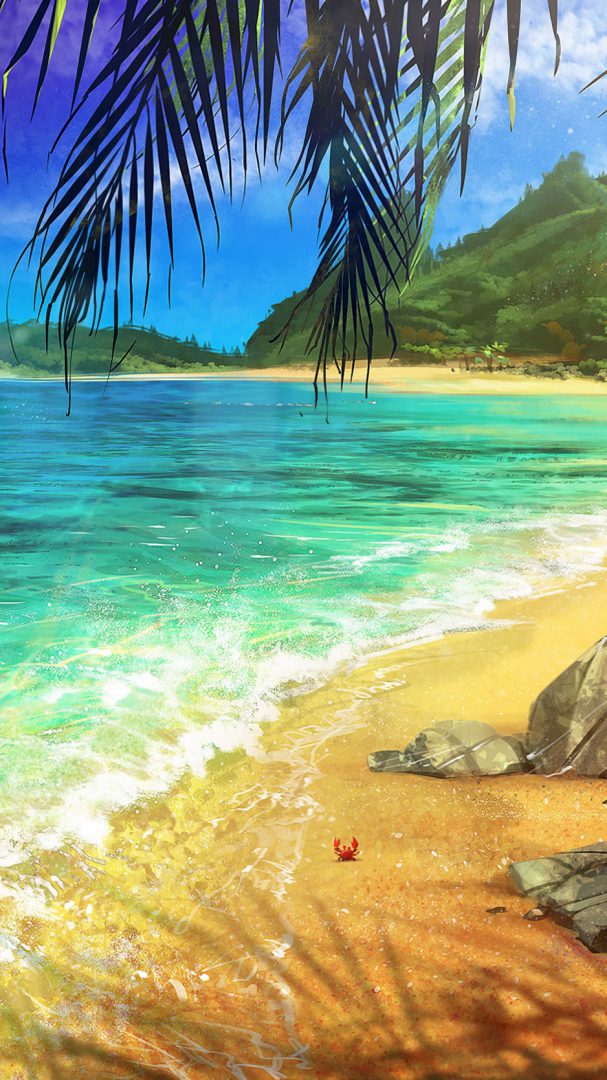 Iphone Beach Backgrounds - HD Wallpaper 