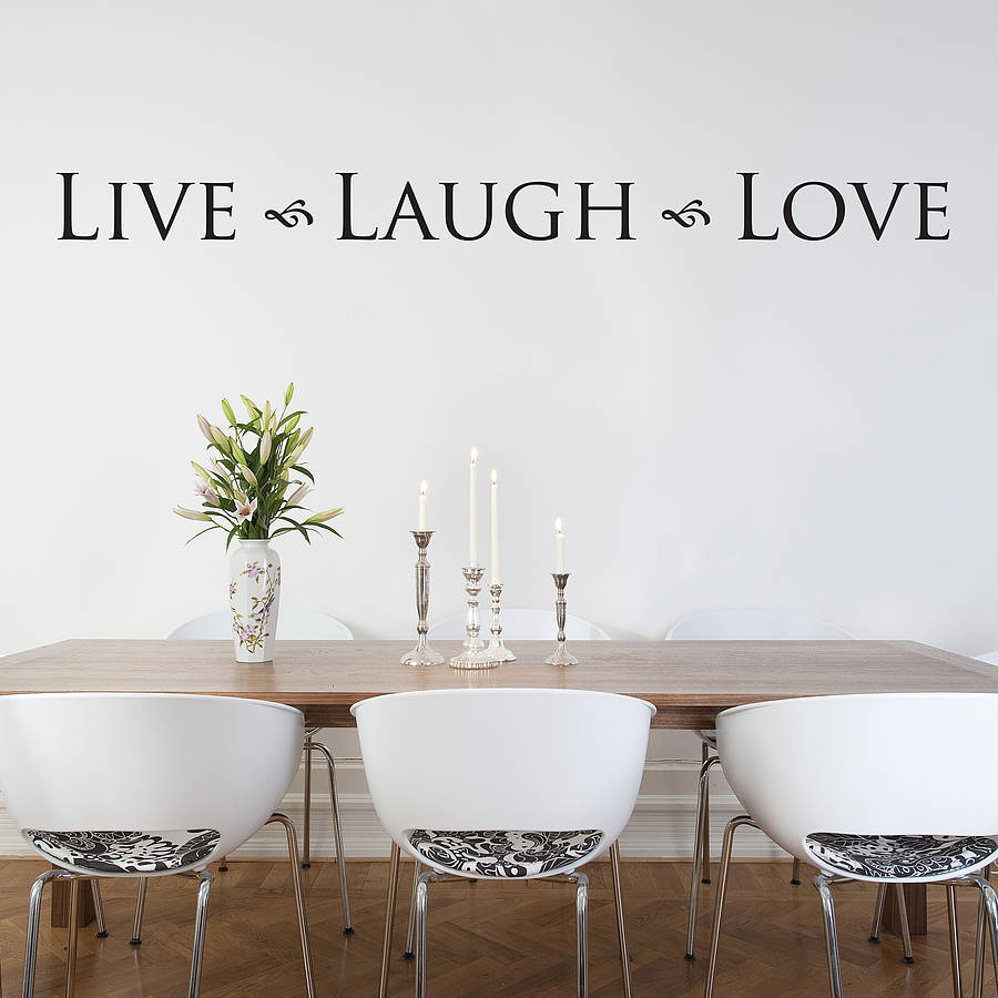 Brilliant Live Laugh Love Wall Art Sticker By Nutmeg - Love Quotes For Husband In Heaven - HD Wallpaper 