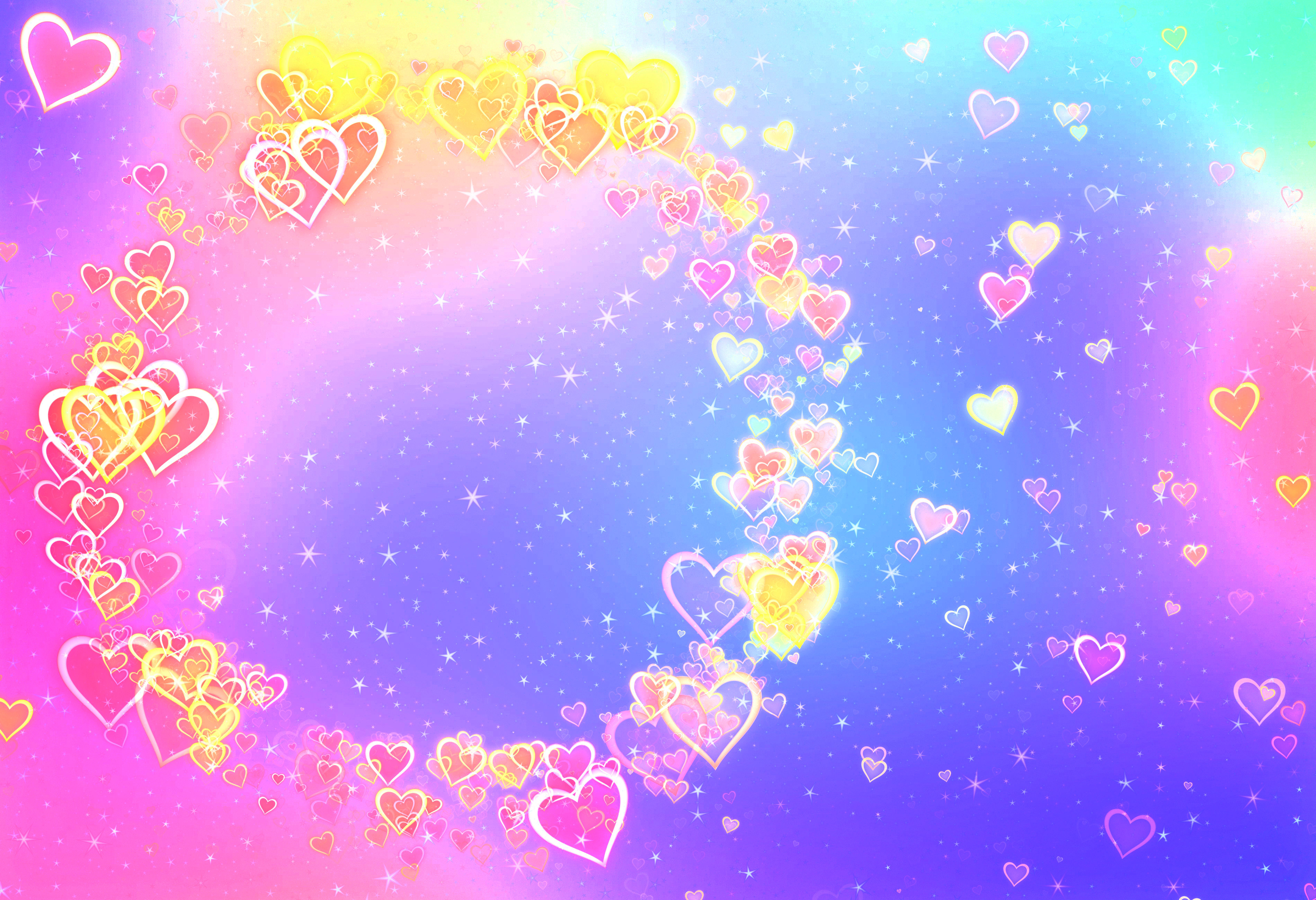 Corazones Y Estrellas Decoracion - HD Wallpaper 