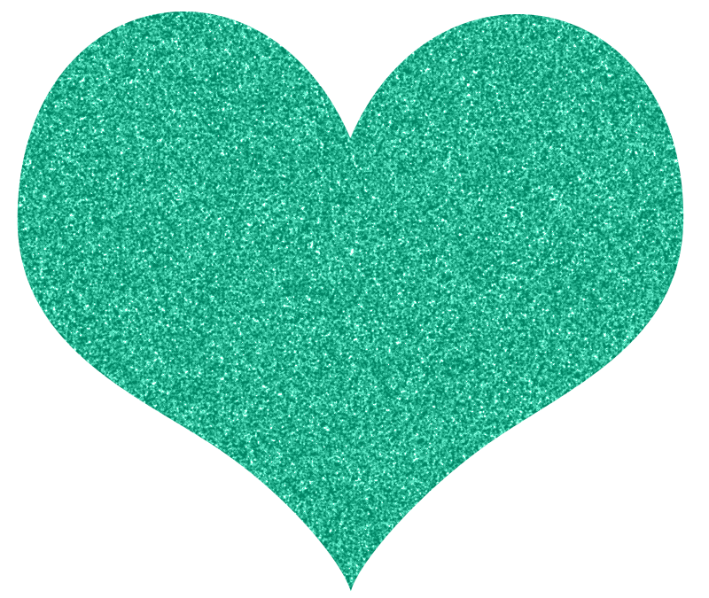 Free Glitter Hearts Clipart - Glitter Heart Clipart - HD Wallpaper 
