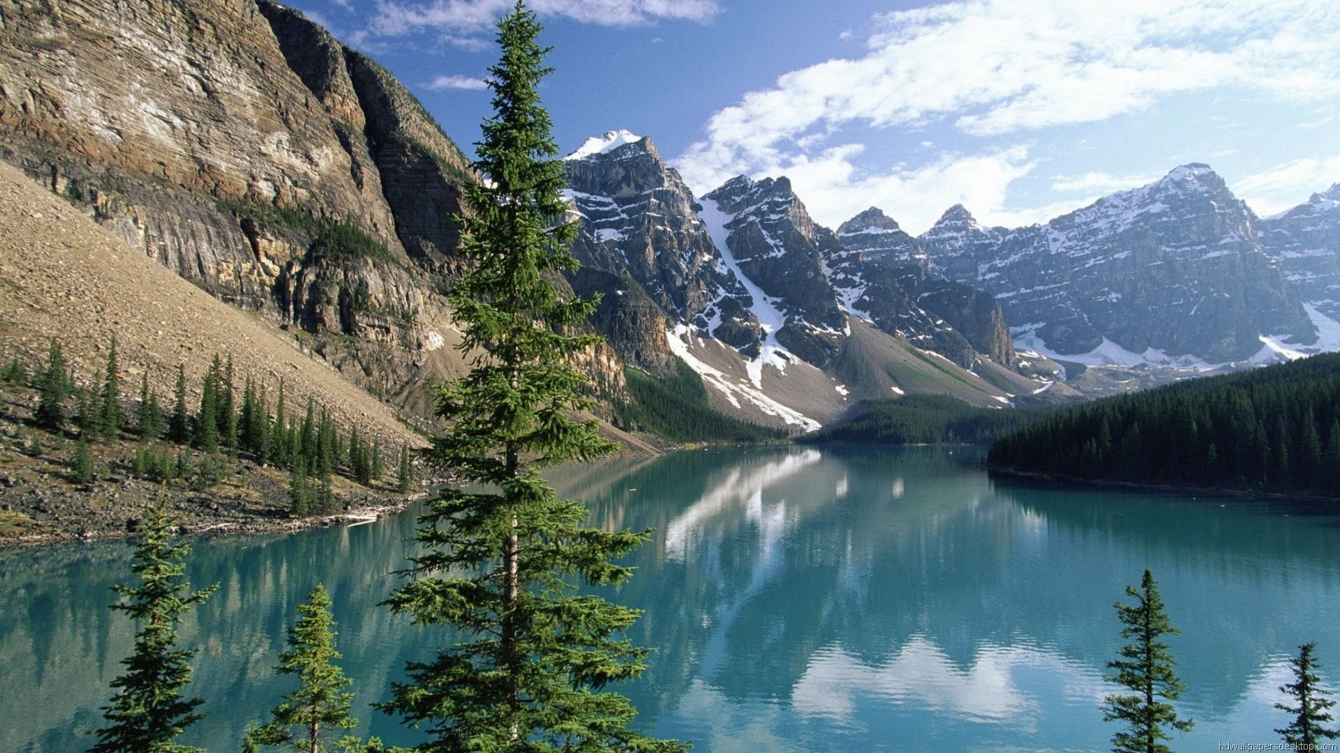 Nature 2017 Wallpaper Hd Widescreen Moraine Lake 1920x1080