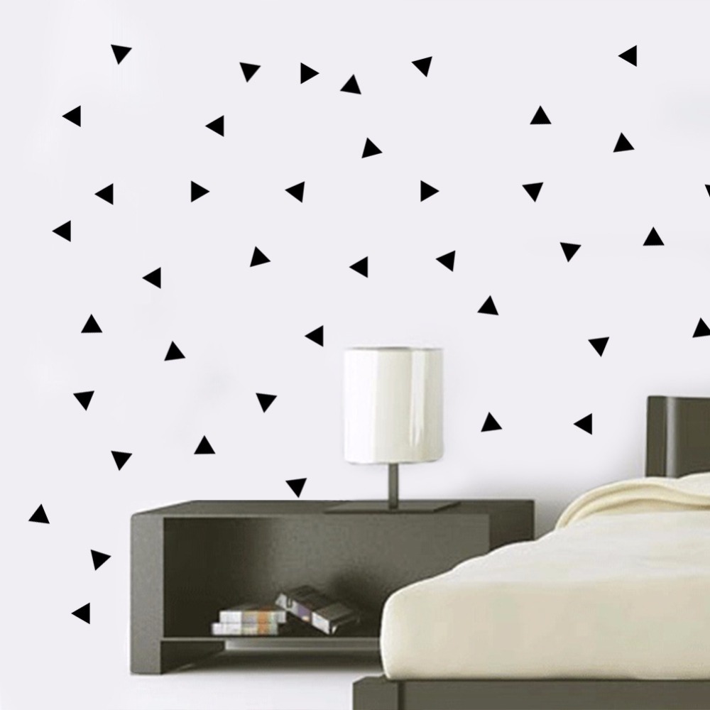 Geometric Triangle Wall Stickers - HD Wallpaper 