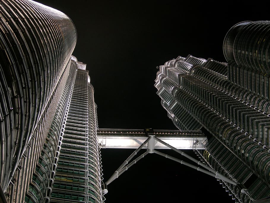 Petronas Towers, Kuala Lumpur, Malaysia, Asia, Klcc, - Petronas Twin Towers - HD Wallpaper 