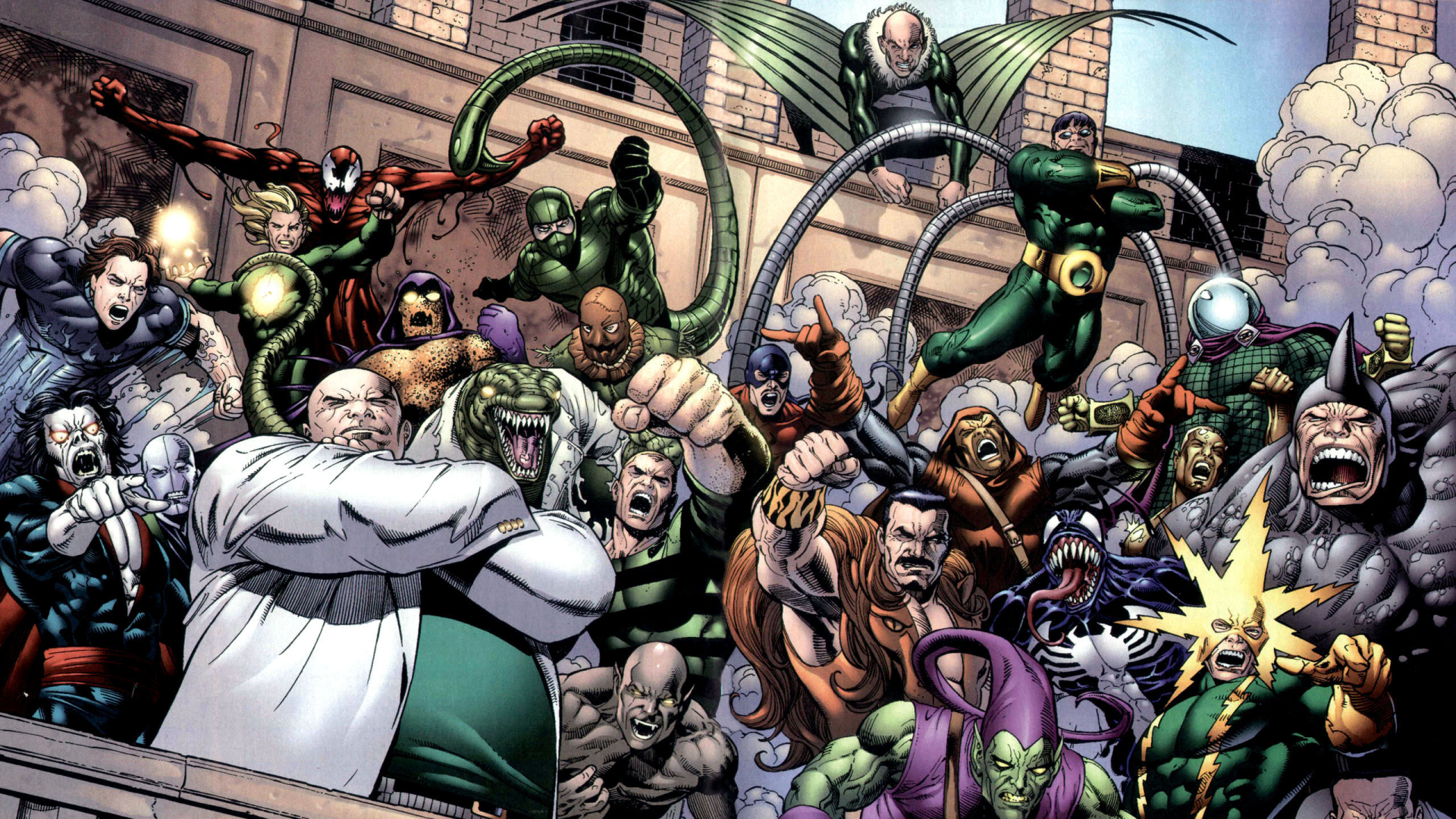 Spiderman And Batman Villains - HD Wallpaper 