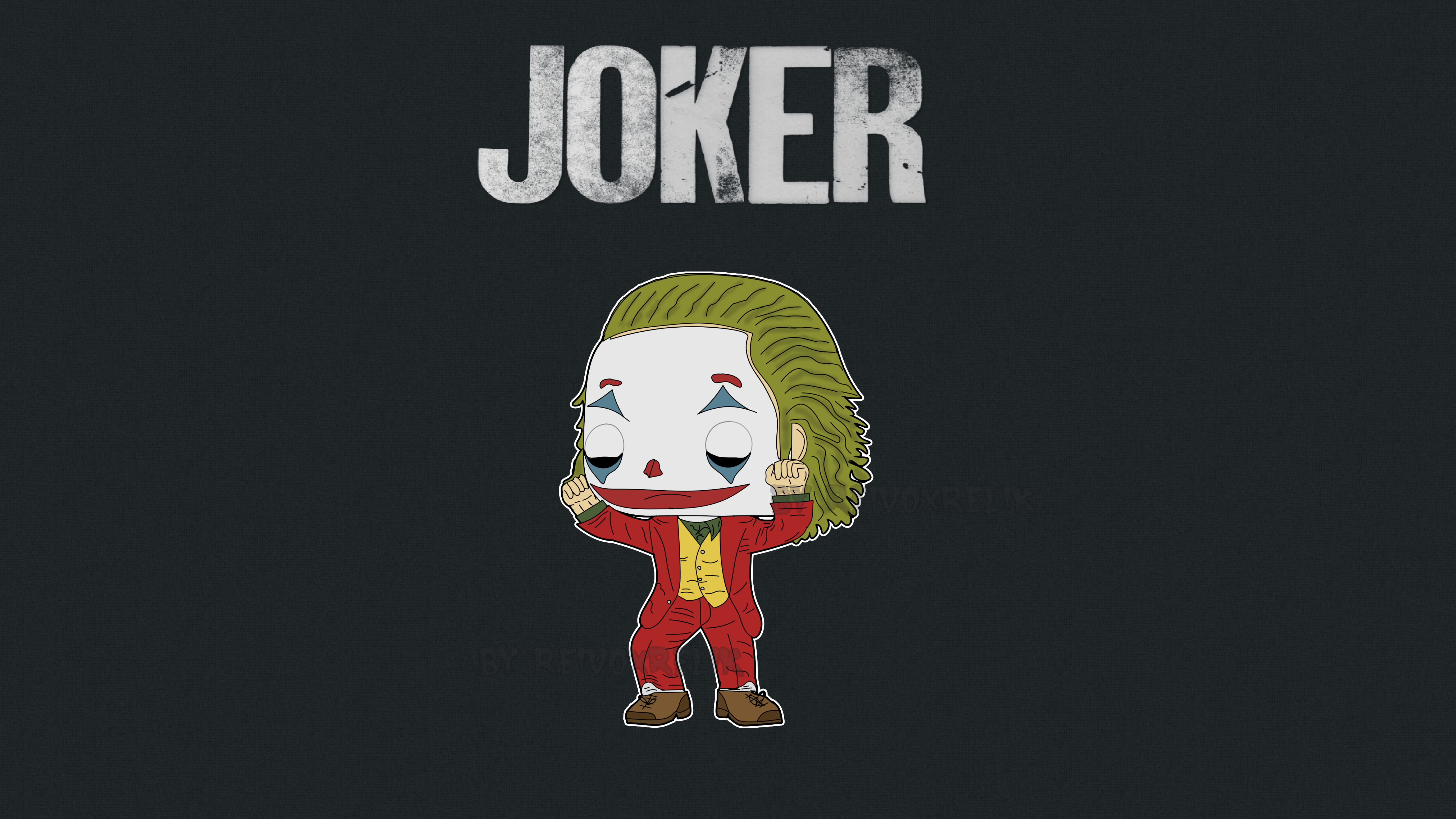 Little Joker Minimalist - Joker 2019 Funko Pop - HD Wallpaper 