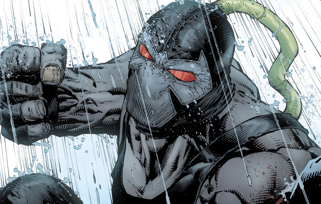 Photo Wallpaper Rain, Mask, Rain, Dc Comics, Bane, - Bane Dc New 52 - HD Wallpaper 