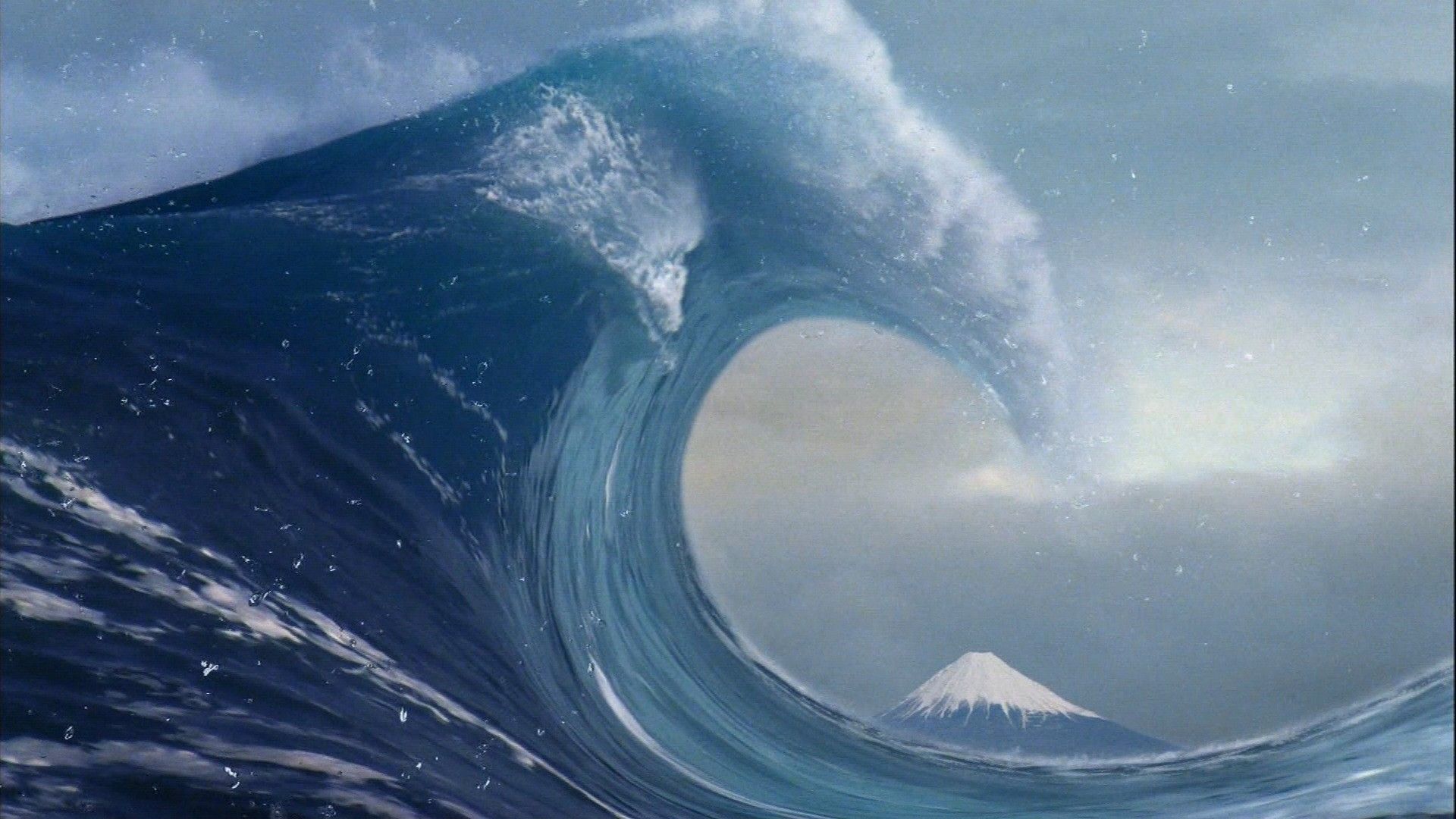Great Wave Off Kanagawa Realistic - HD Wallpaper 