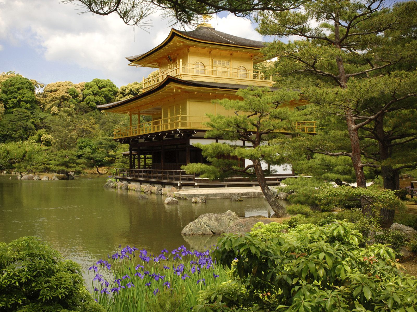 Kinkaku Ji Temple Kyoto Japan Wallpaper - Kinkaku-ji - HD Wallpaper 