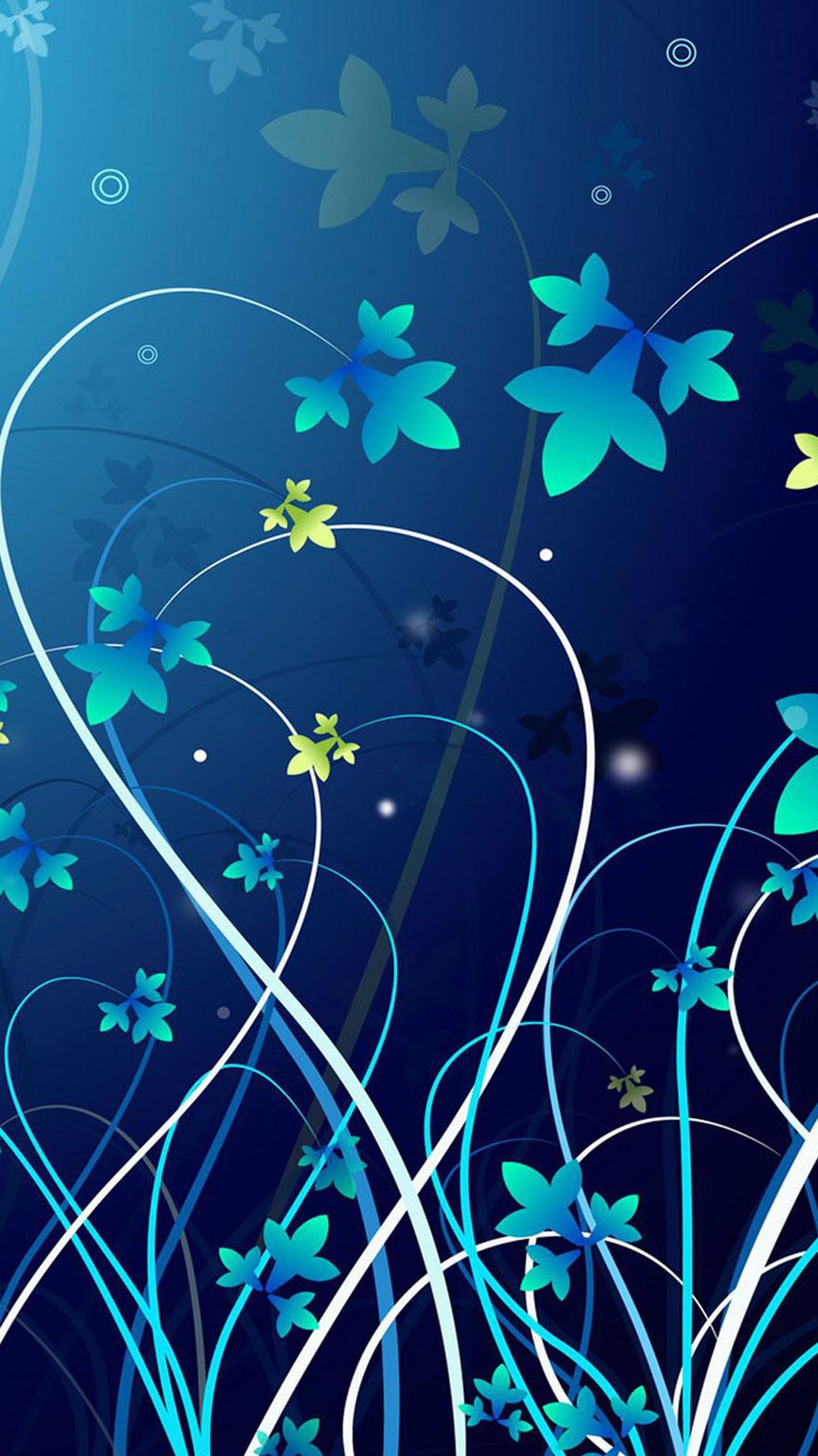1440x2560, Google Nexus 6 Wallpapers Quad Hd Blue Flowers - Sfondi Whatsapp  X Iphone 6s - 1440x2560 Wallpaper 
