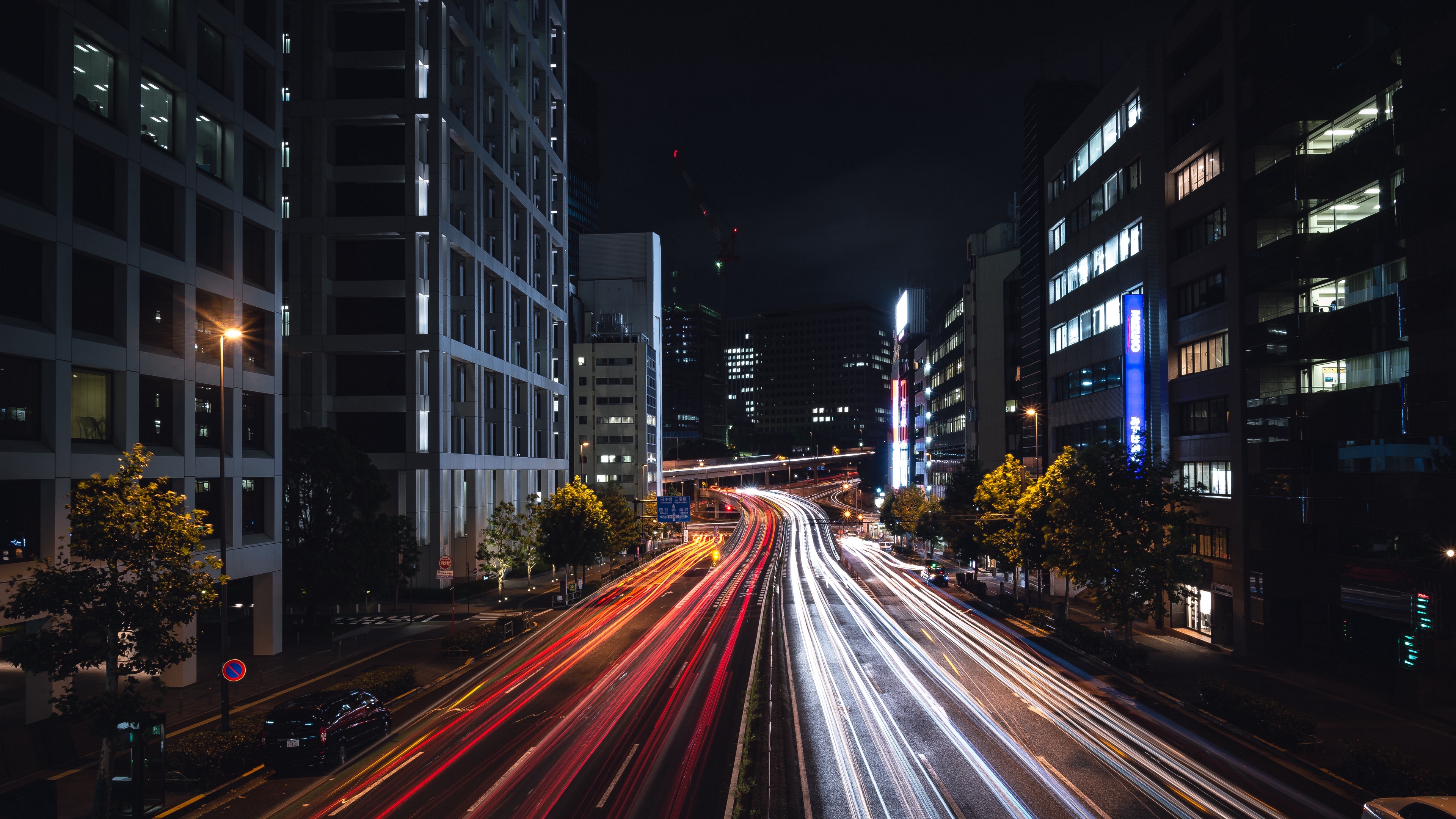 Akasaka Minato Japan Night City 4k - HD Wallpaper 