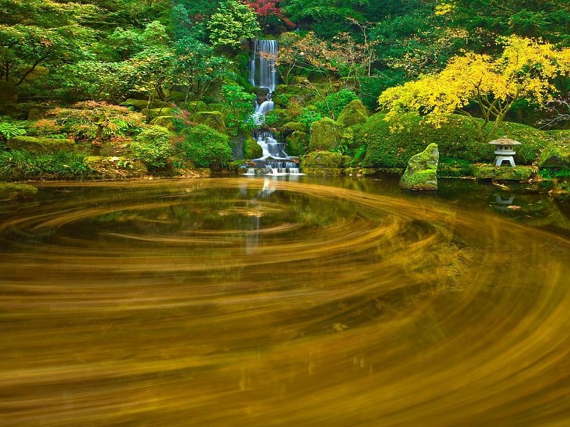 Japan Nature Wallpaper - Hd Japanese Autumn Garden - HD Wallpaper 
