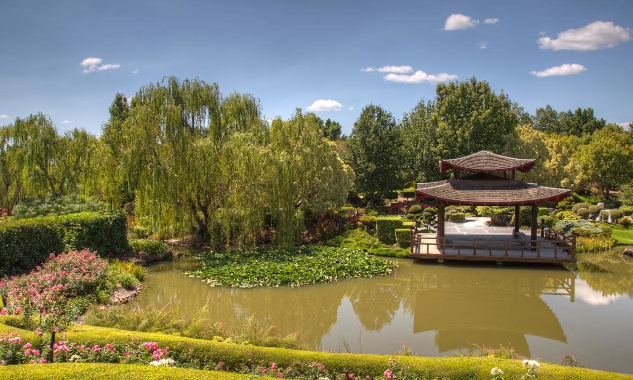 Best Japanese Garden Wallpaper Id - Botanical Garden - HD Wallpaper 