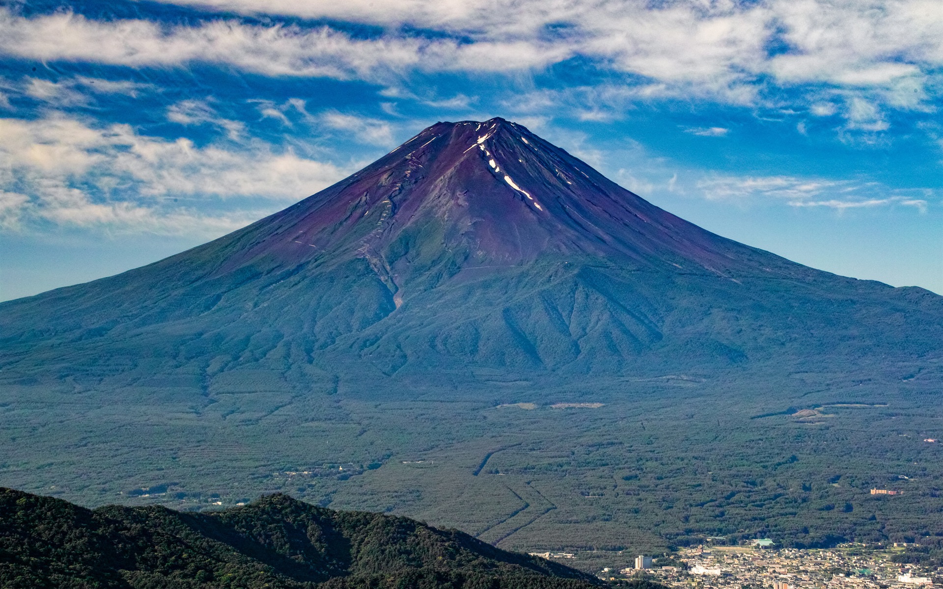 Wallpaper Fuji Mountain, Volcano, Japan Nature Landscape - Papel De Parede Vulcao - HD Wallpaper 