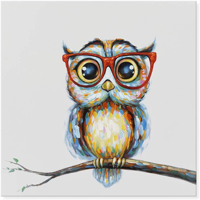 Owl Paintings - HD Wallpaper 