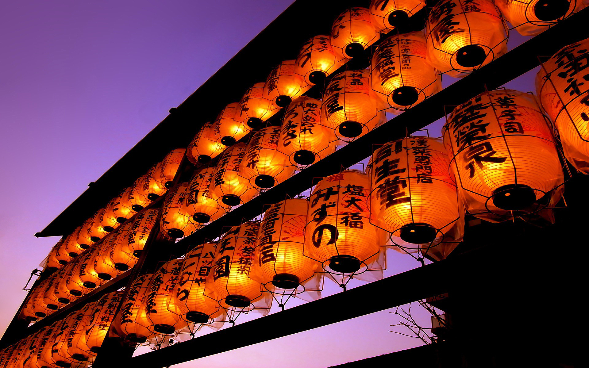 Japan Lanterns - HD Wallpaper 