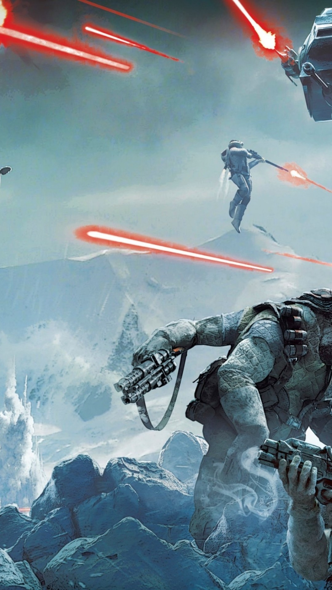 Star Wars, Battlefield, Laser Shoots, Galactic Empire, - Star Wars - HD Wallpaper 
