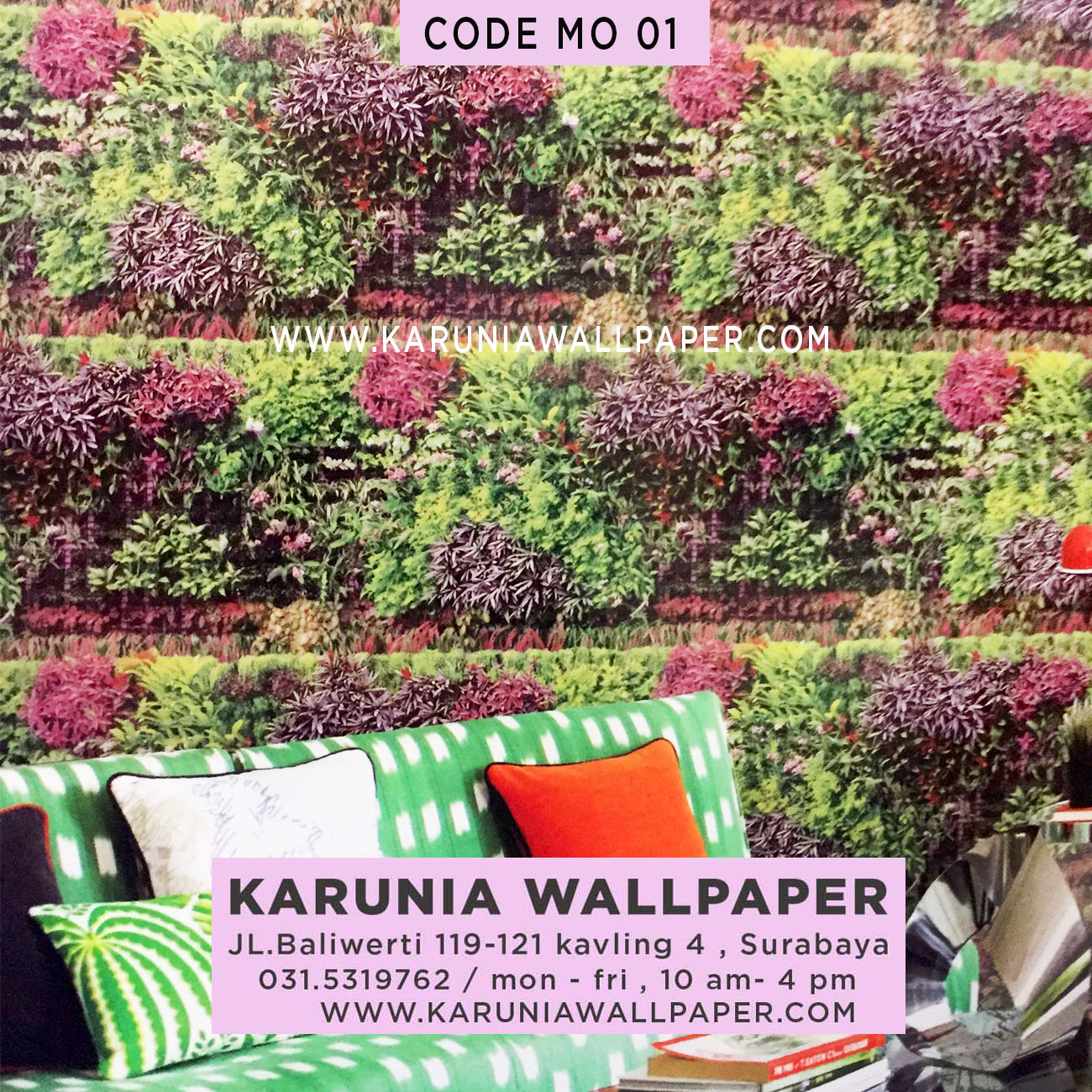 Jual Wallpaper Dinding Warna Warni Lucu - Botanical Garden - HD Wallpaper 
