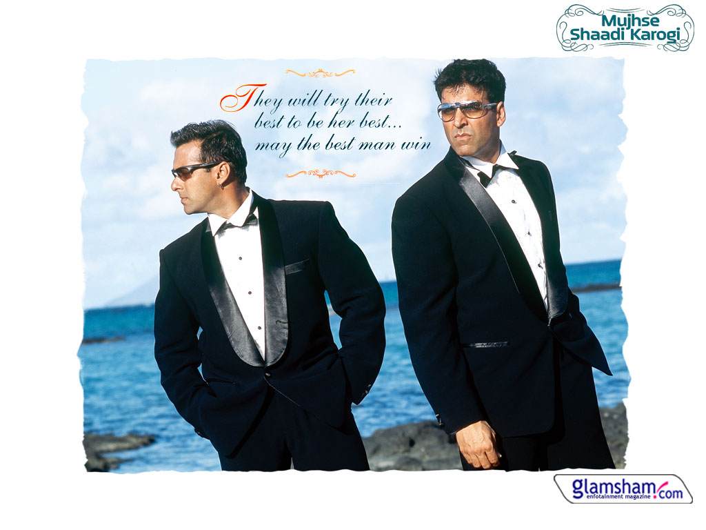 Mujhse Shaadi Karogi Dialogue - HD Wallpaper 