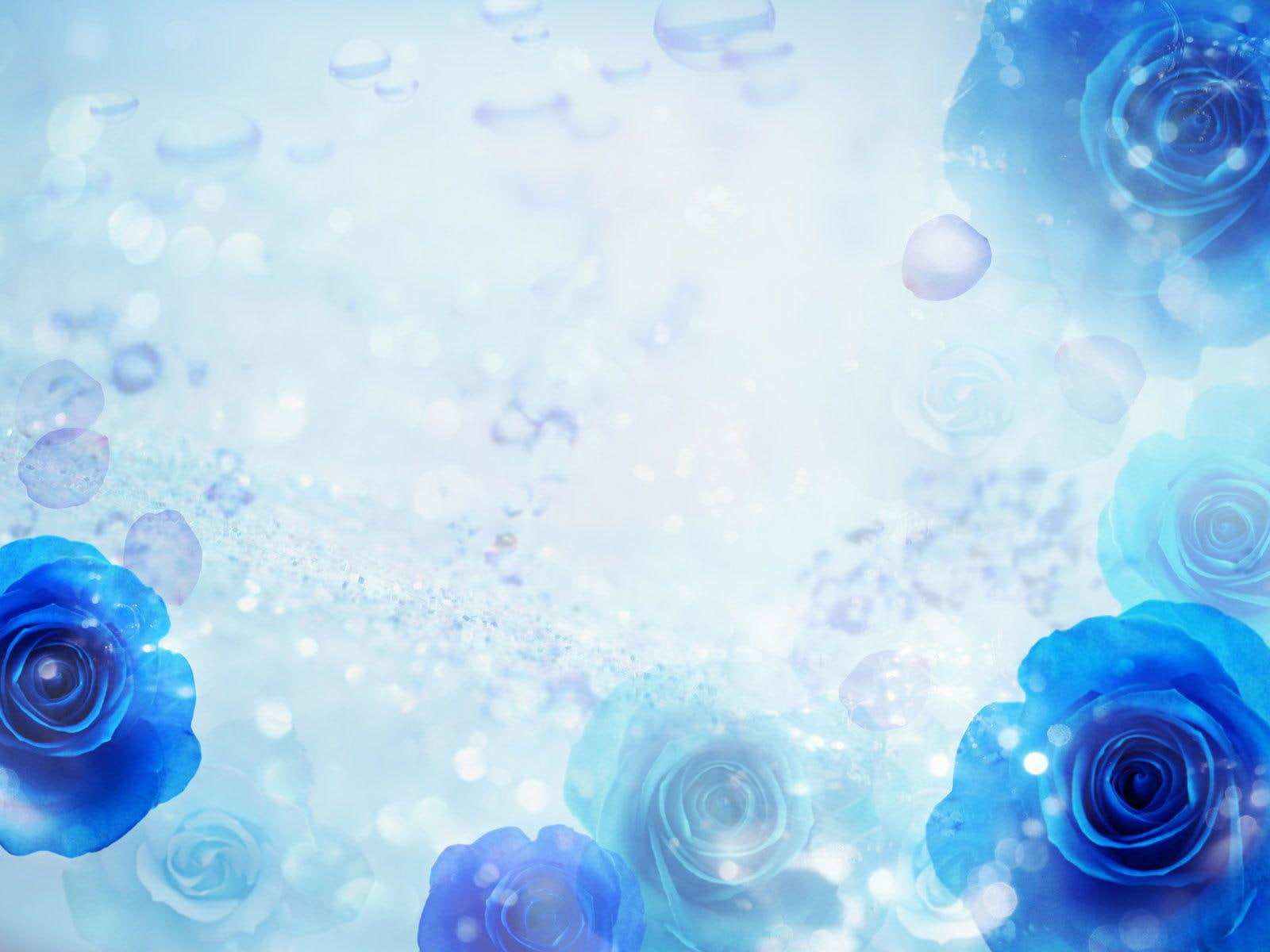 Royal Blue Wedding Flower Background - HD Wallpaper 