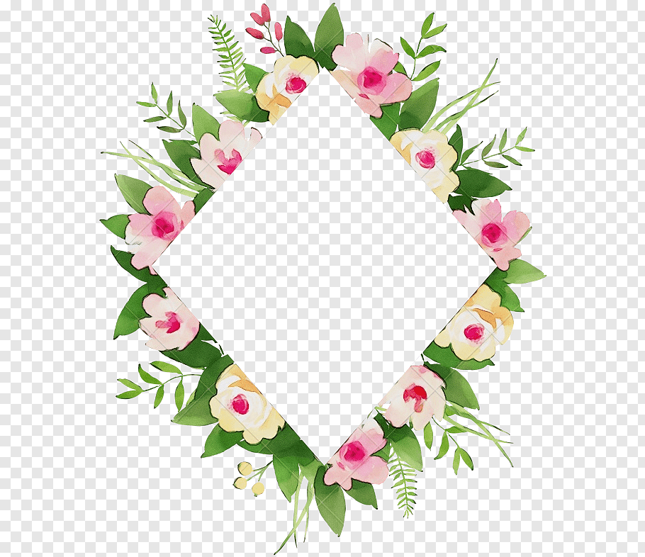 Wedding Heart Frame, Watercolor, Paint, Wet Ink, Quotation, - Tropical Invitation Card 1st Birthday - HD Wallpaper 