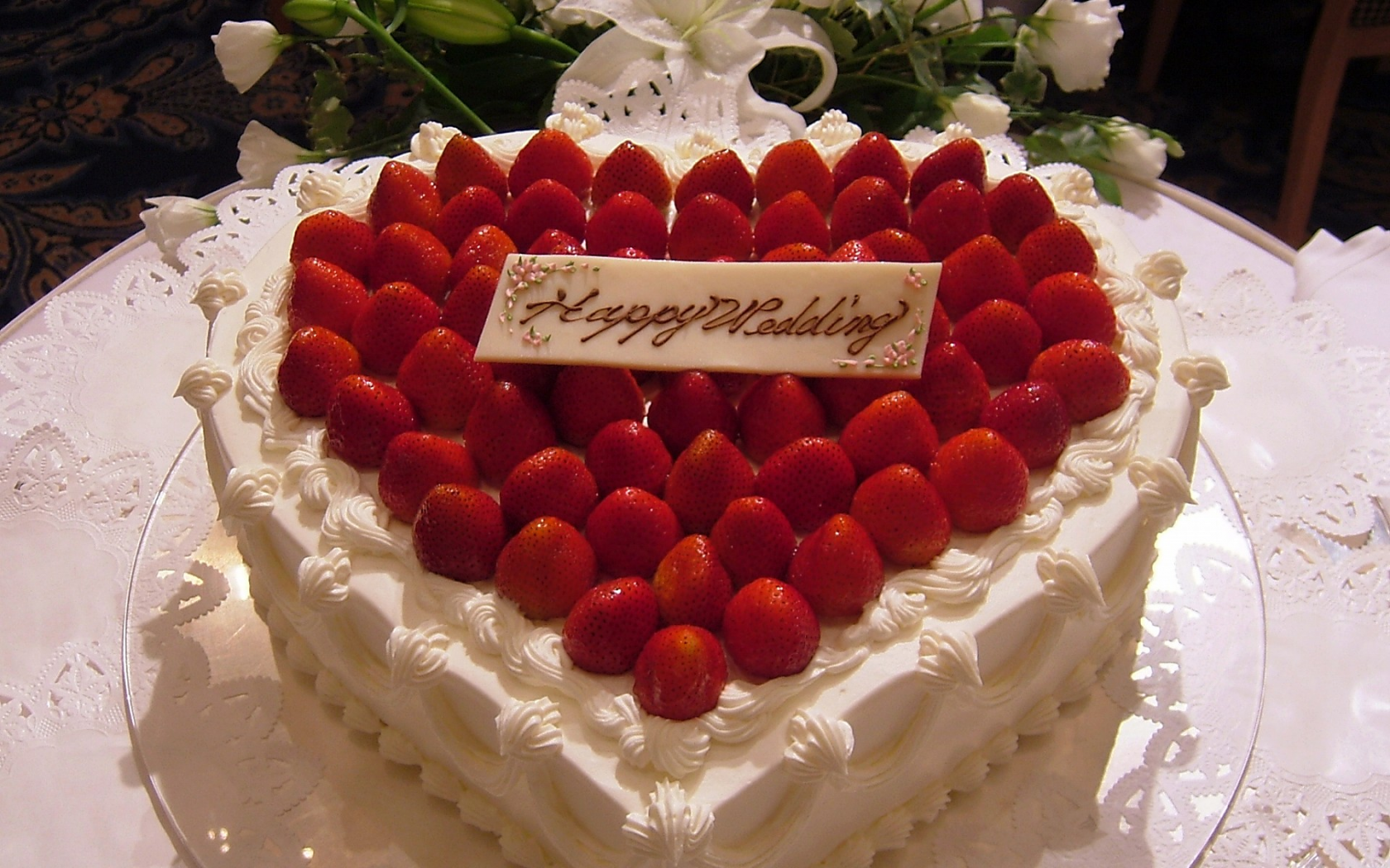 Happy Wedding Delicious Cake Wallpapers And Backgrounds - HD Wallpaper 
