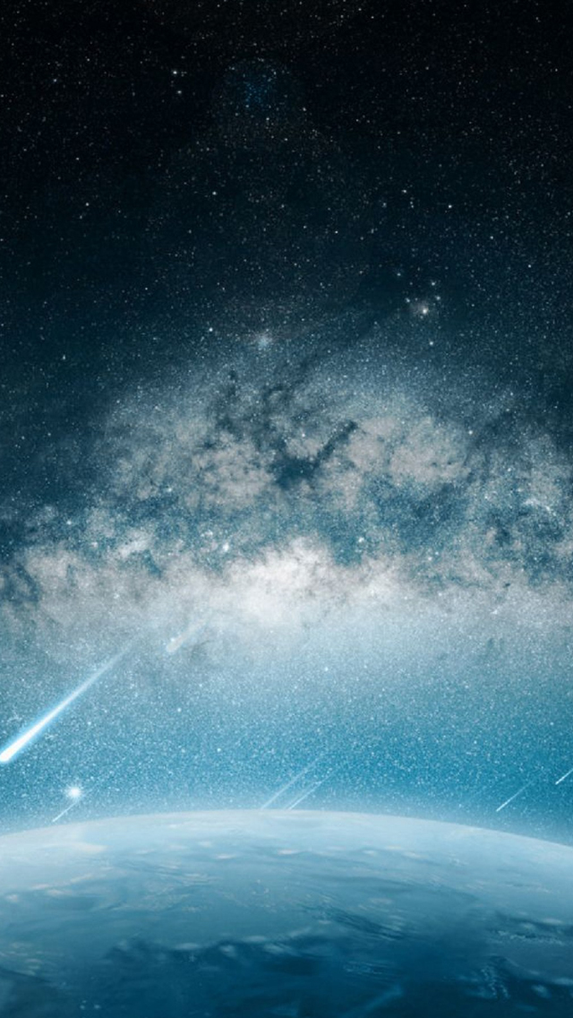 Rain Wallpaper For Iphone 8 Resolution - Milky Way Wallpaper Android - HD Wallpaper 