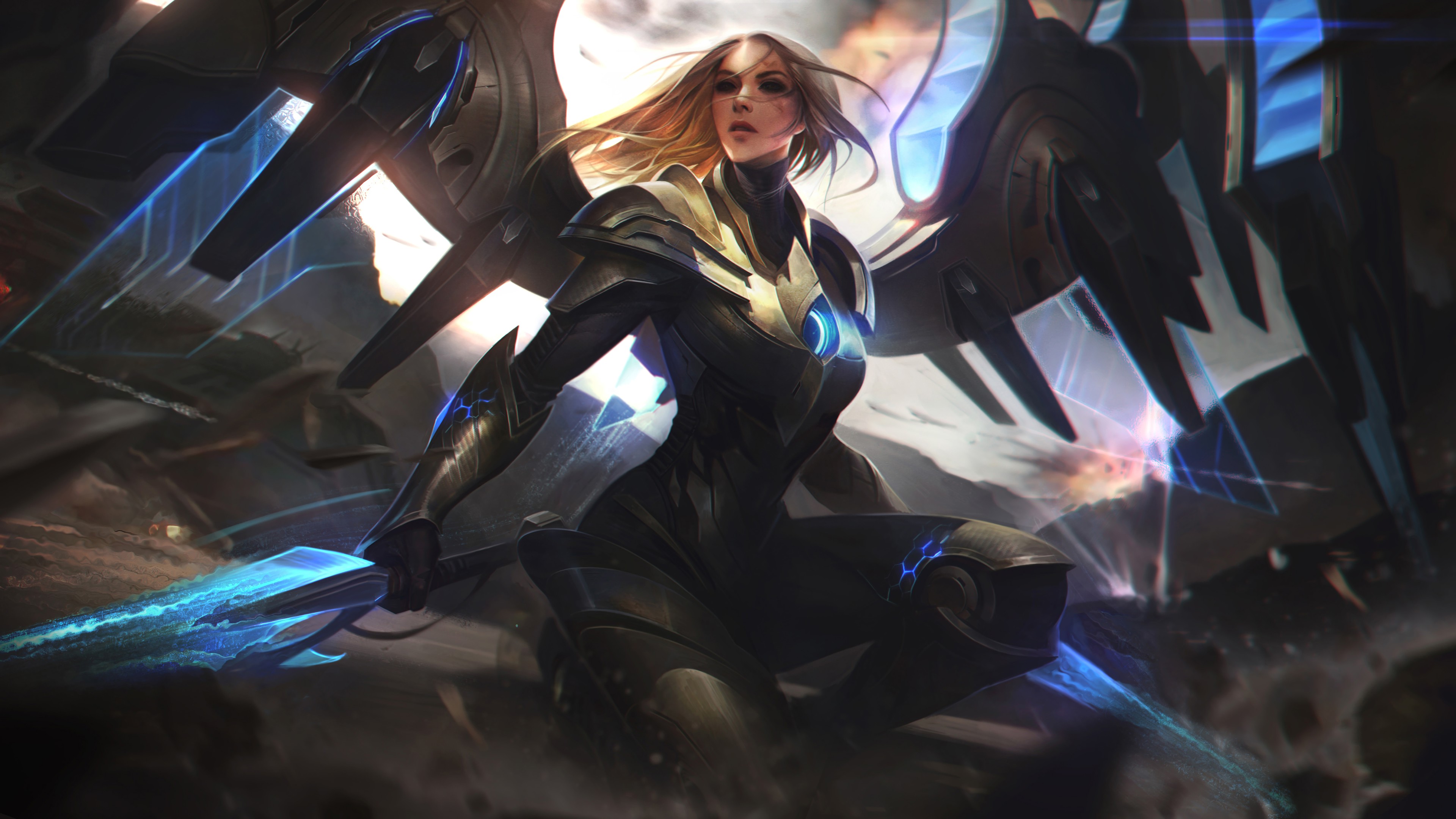 Aether Wing Kayle, Splash Art, New Update, Lol, 8k, - Aether Wing Kayle Rework - HD Wallpaper 