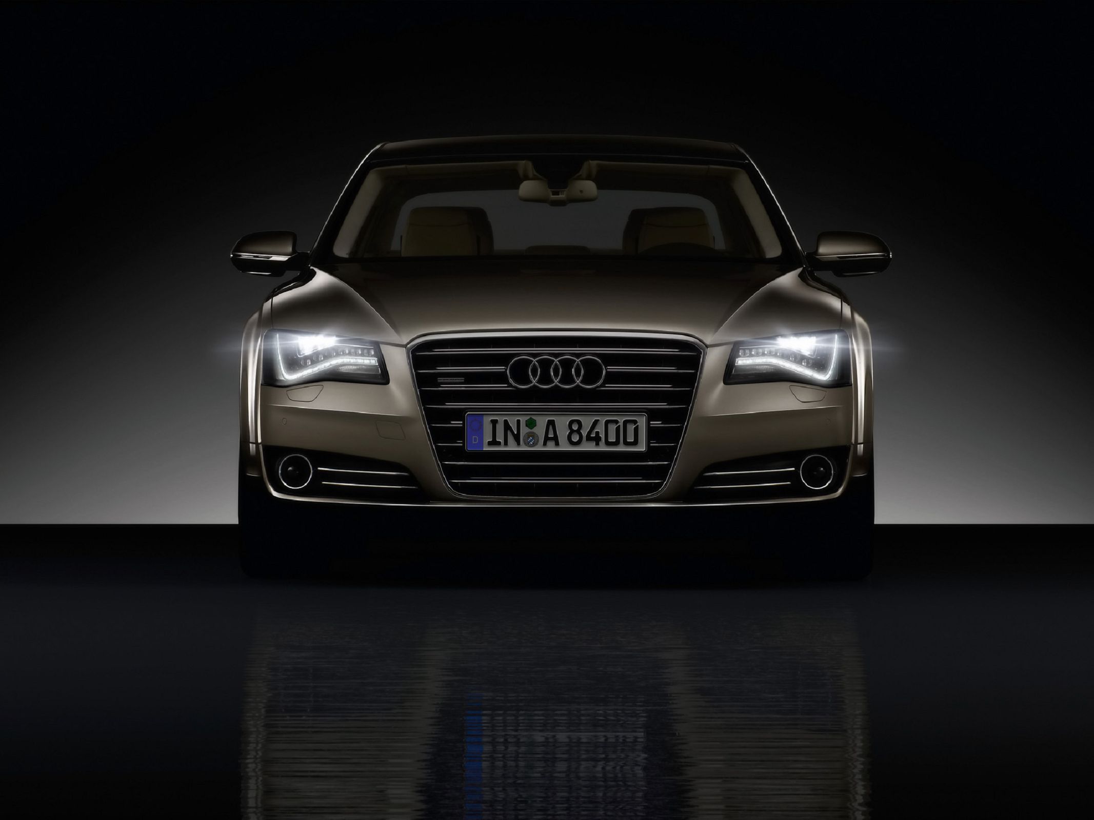 2011 Audi A8 Studio Front - Audi A8 2011 - HD Wallpaper 