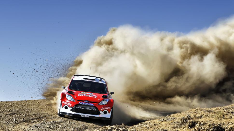 Ford Rally Fiesta Dust Hd Wallpaper,cars Hd Wallpaper,ford - Ford Fiesta Rally 4k - HD Wallpaper 