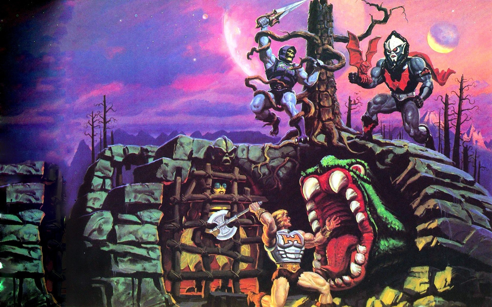 1920x1200, Skeletor, He Man, He Man And The Masters - Master Of The Universe The Fright Zone - HD Wallpaper 