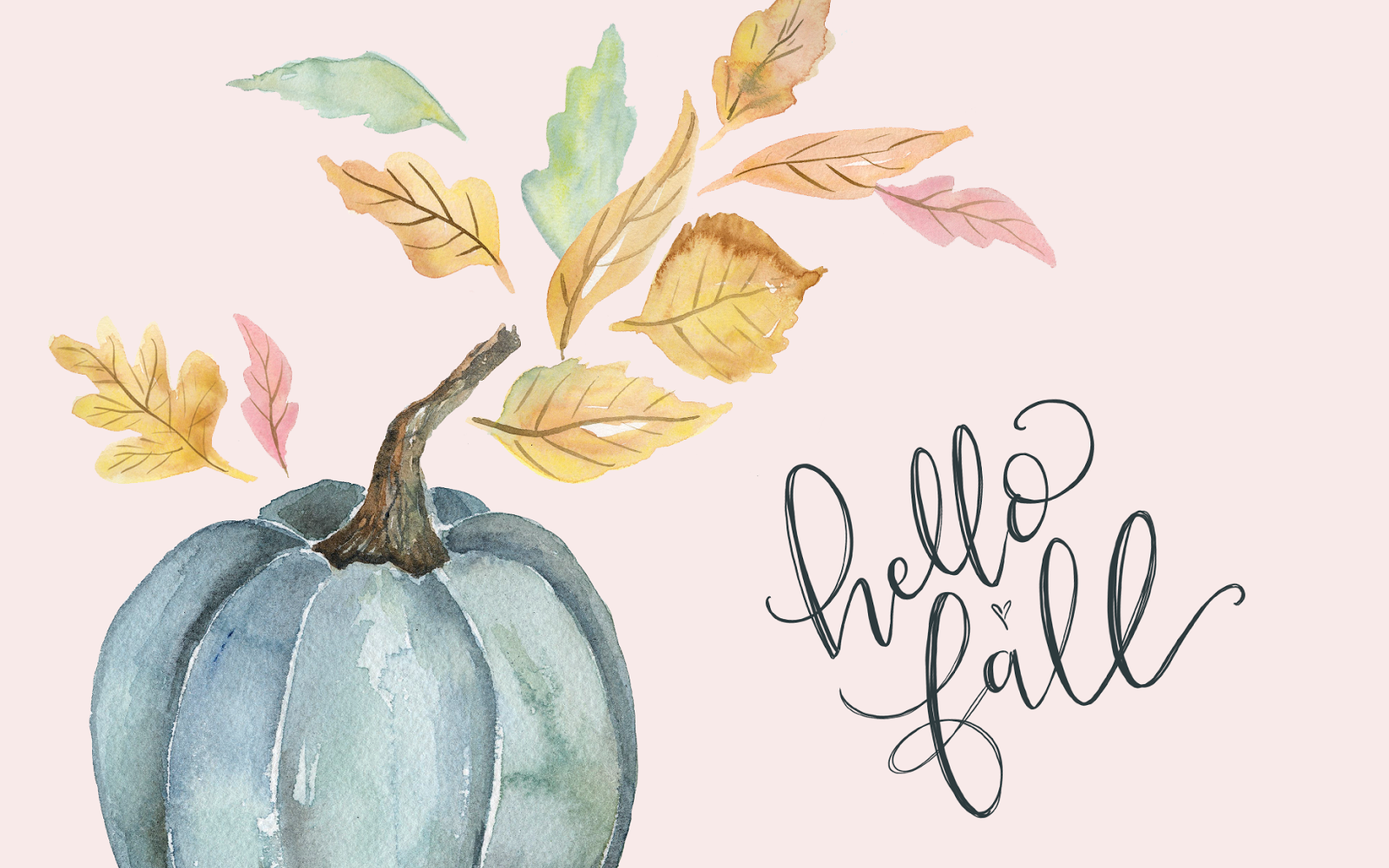 Desktop Hello Fall Background - HD Wallpaper 