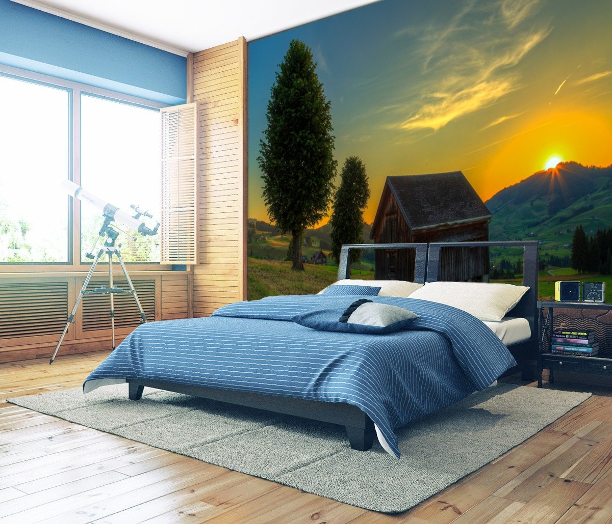 Scenery Wallpaper For Bedroom - HD Wallpaper 