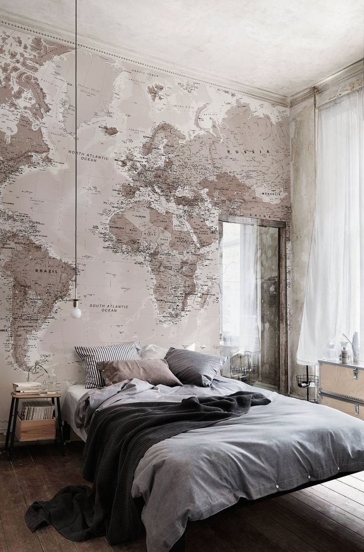 Grey Feature Wall Bedroom - HD Wallpaper 