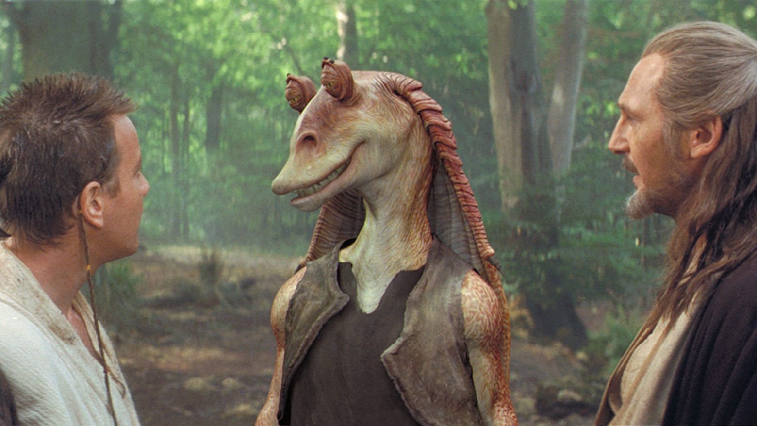 Jar Jar Binks Phantom Menace - HD Wallpaper 