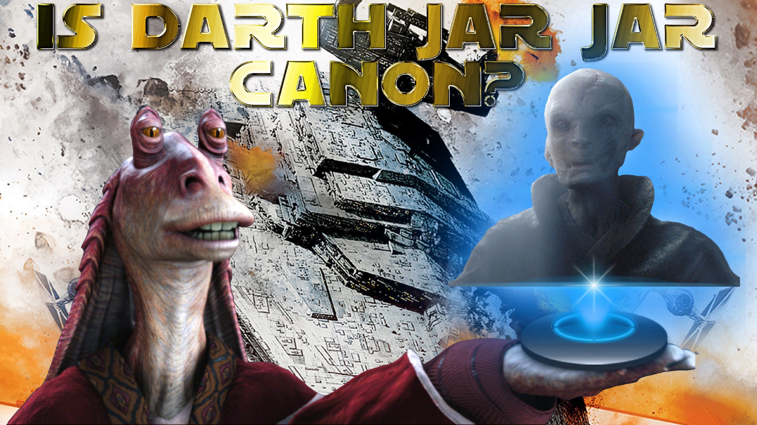 Jar Jar Binks Wait - HD Wallpaper 